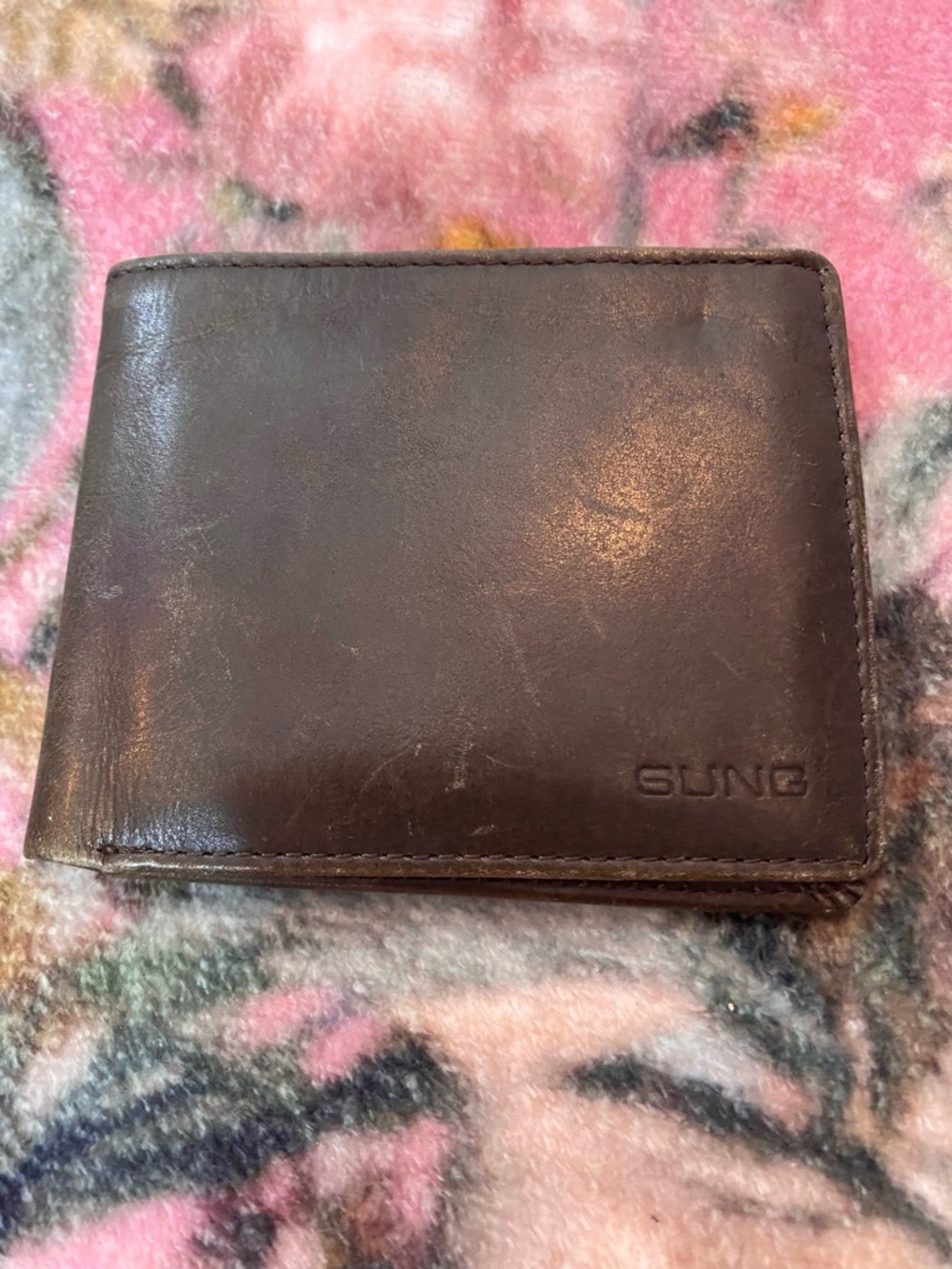 𝅺🌷 Alfred Sung🌷 Vintage Brown Leather Wallet